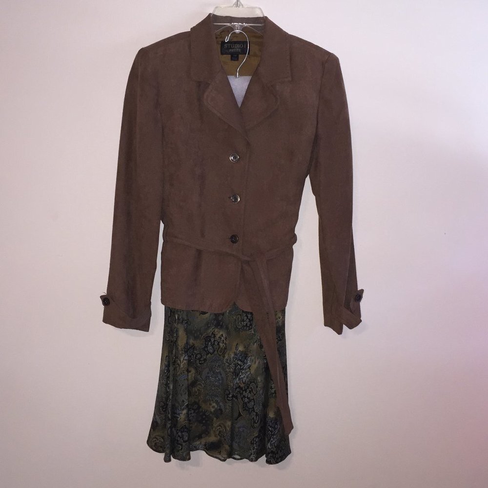 2 Piece Suit Jacket & Skirt 10P